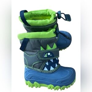 Thermolite Blue Green Insulated Winter Snow Boots Waterproof Cold Weather Size 6